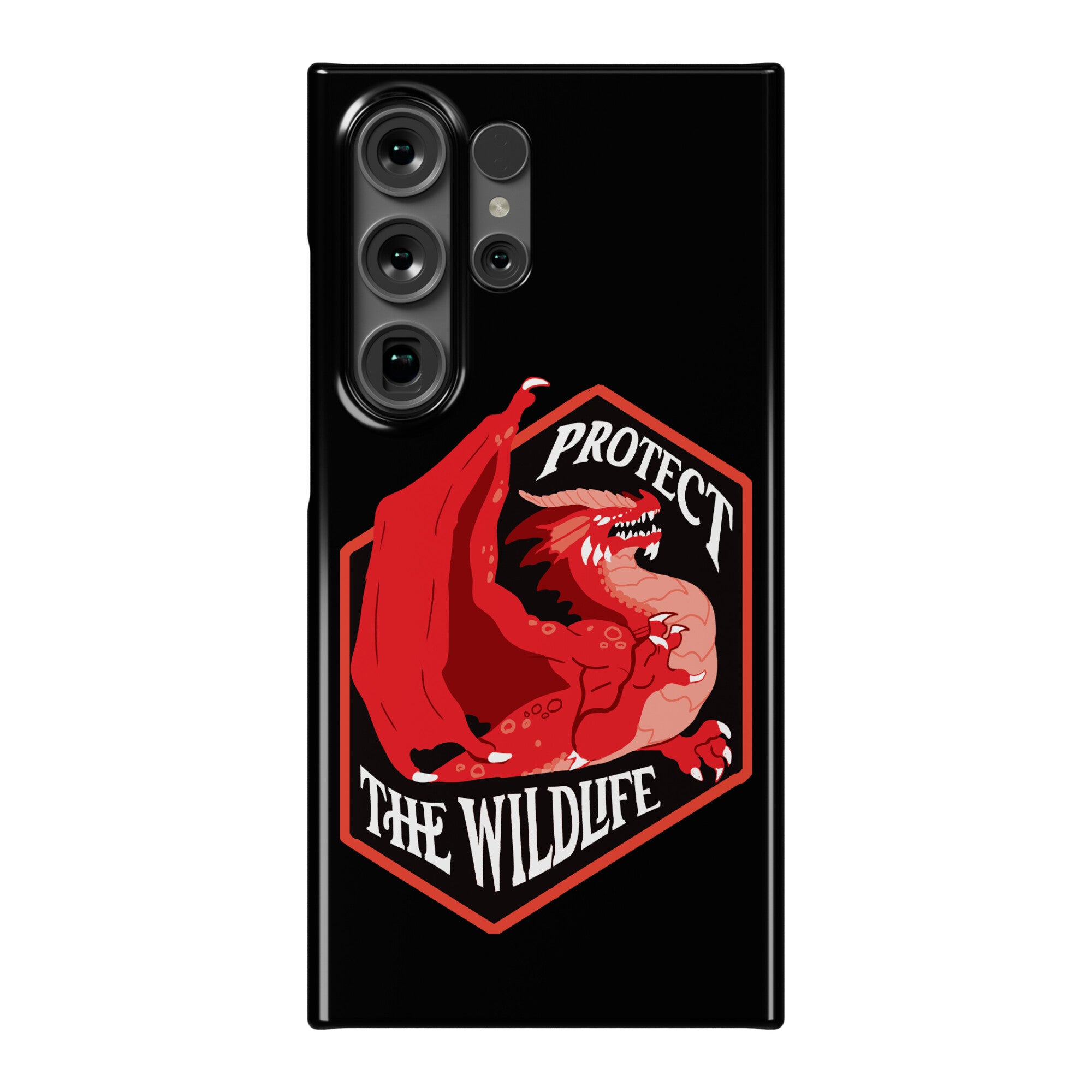 Protect The Wildlife Red Dragon Phone Case